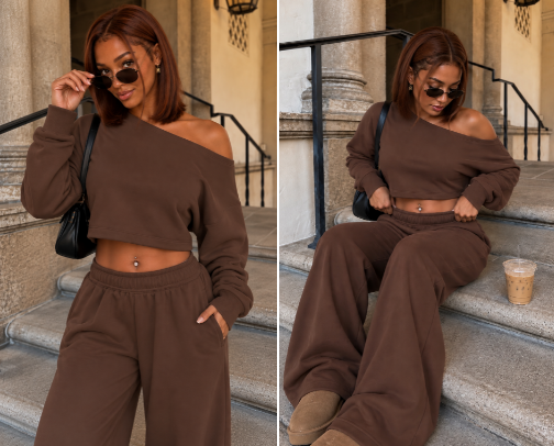 Rich Girl Fall Lounge Outfits on A Budget cover photo collage