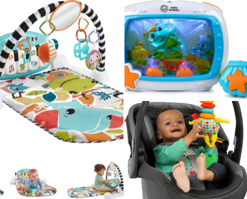 Best interactive toys for development 0-12 months cover photo collage