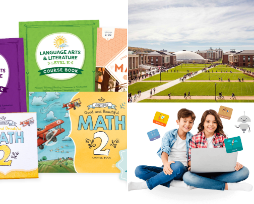 Homeschool curriculum opinions cover photo collage