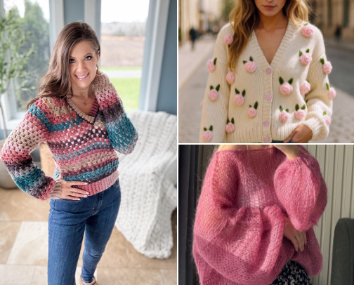 The "always warm, always adorable" Winter Sweater & outfit starter pack 🌨️🤍 cover photo collage