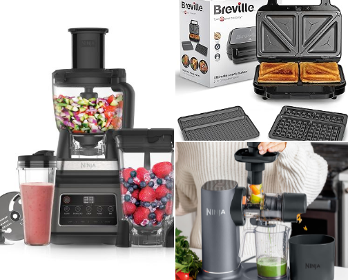 Kitchen tools cover photo collage