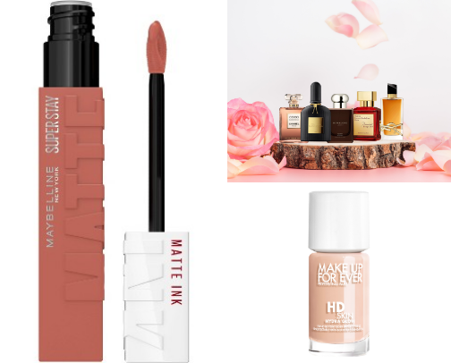 Long-lasting makeup cover photo collage