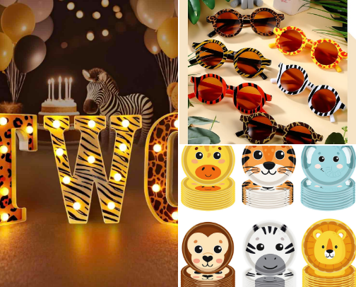 Born Two Be Wild 2nd Birthday cover photo collage