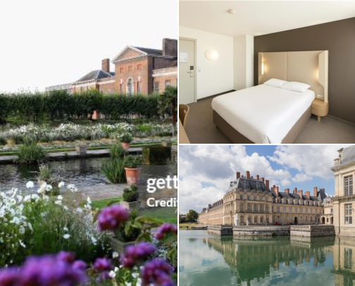 Hotel stays for an easygoing getaway, Royal History, Forest Walks & Cozy French Evenings Fontainebleau, France cover photo collage