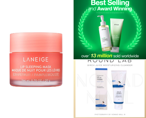 My favorite beauty recs cover photo collage