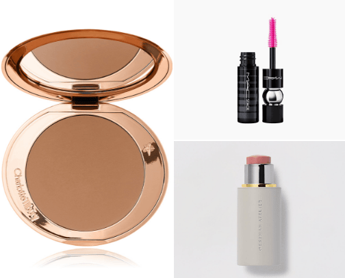 Beauty products cover photo collage