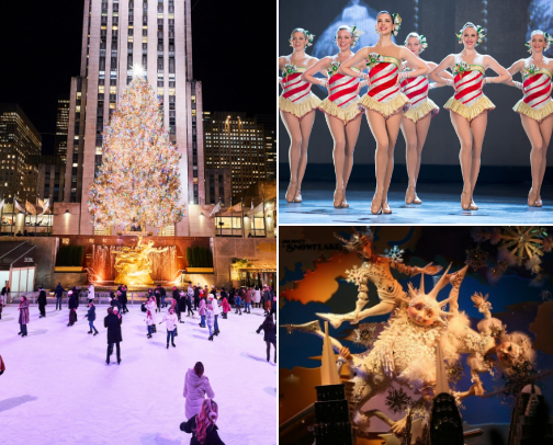 Top places to visit at NYC during the holidays cover photo collage