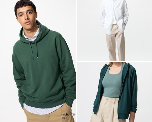 Uniqlo promo products cover photo collage