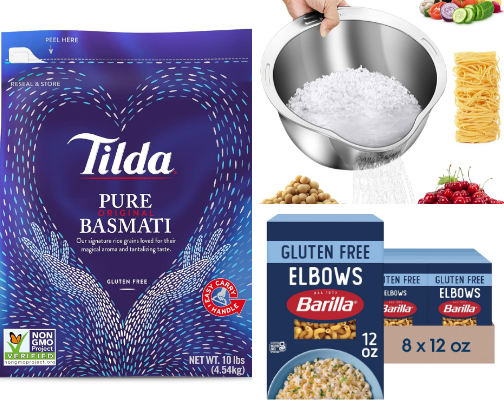 Gluten Free Pantry Staples for Sensitive Stomachs cover photo collage