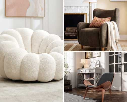 Accent Chairs That Instantly Elevate Your Living Room cover photo collage