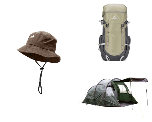 camping time cover photo collage
