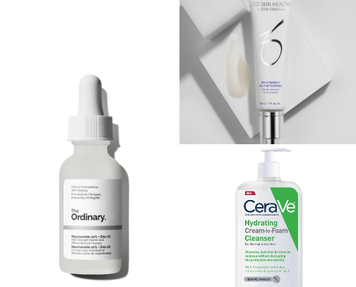 Skincare cover photo collage