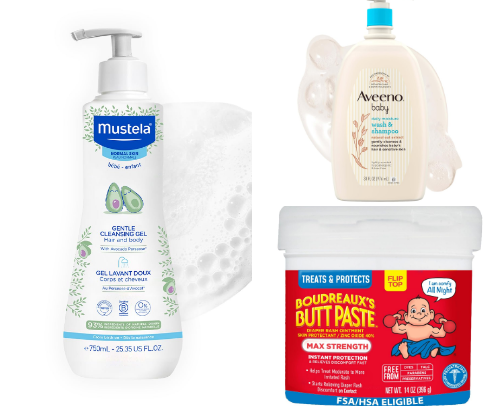 My Baby's Skin & Hair Care Essentials cover photo collage