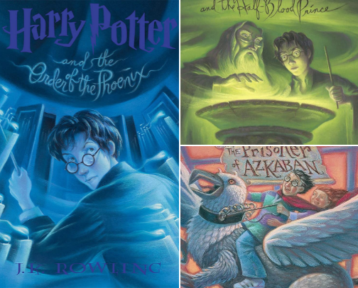 Favorite Harry Potter Books cover photo collage