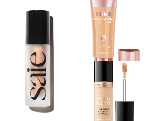 RECENT GLOWY MAKEUP ROUTINE cover photo collage