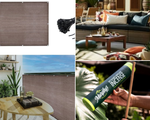 Balcony ideas to make your outdoor space cozy cover photo collage
