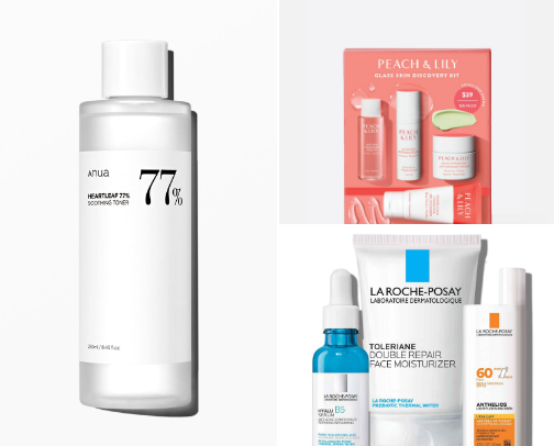 Skincare cover photo collage