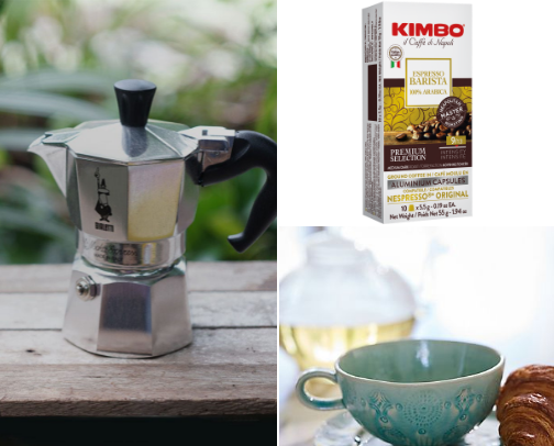 Cozy Italian Coffee at Home cover photo collage