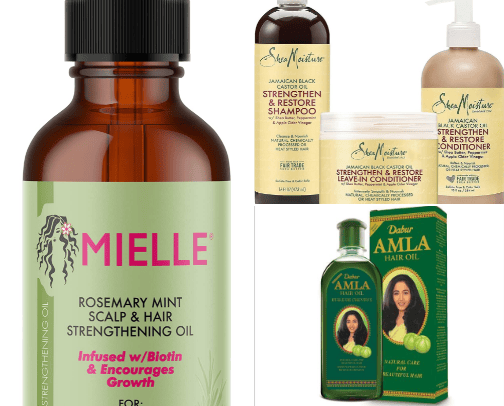 Hair oils & vitamins cover photo collage