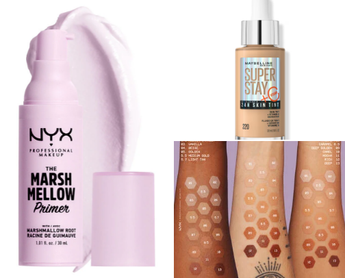 My affordable makeup recommendations cover photo collage