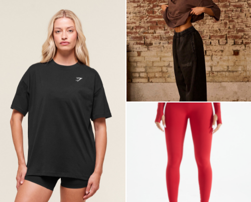 gym clothes cover photo collage