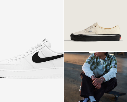 Vans shoes and accessories cover photo collage