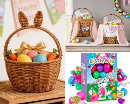 Easter Baskets cover photo collage