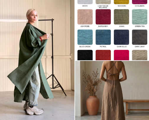 The effortless summer linen dress collection ✨🌸💫 cover photo collage