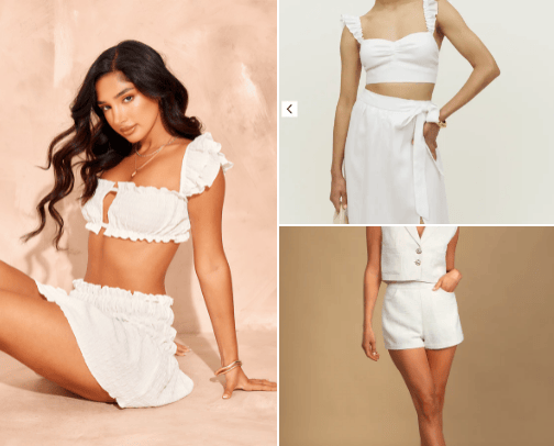 White Summer Sets for Effortless Style cover photo collage