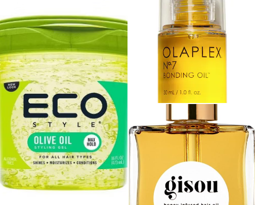 Hair products cover photo collage
