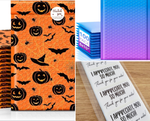Shipping Supplies with Character cover photo collage
