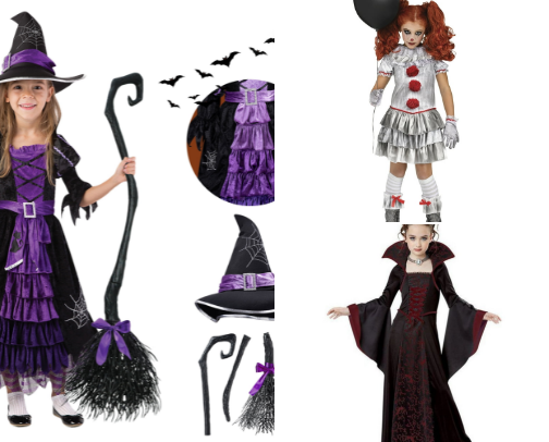 "Boo-tiful Dresses: Halloween costume ideas for little girls ✨ cover photo collage