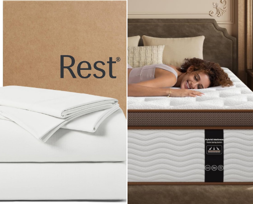 The perfect hotel bed at home cover photo collage