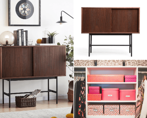 Organize It!: Having things organized and neatly in place helps to bring environmental peace to our lives. So become inspired and remove chaos from your living spaces with these  suggested pieces and ideas. cover photo collage