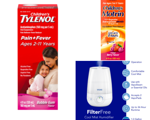Flu Essentials for kids cover photo collage