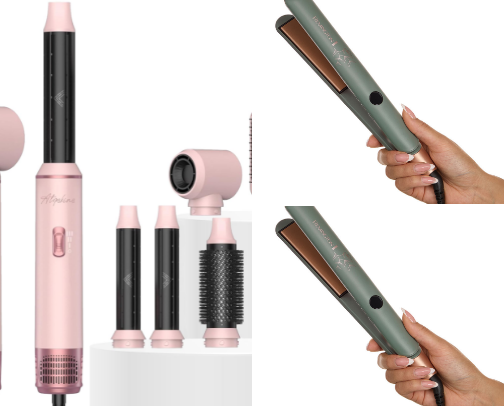 My favorite hair tool/treatment recs  💇🏻‍♀️✨💖 cover photo collage