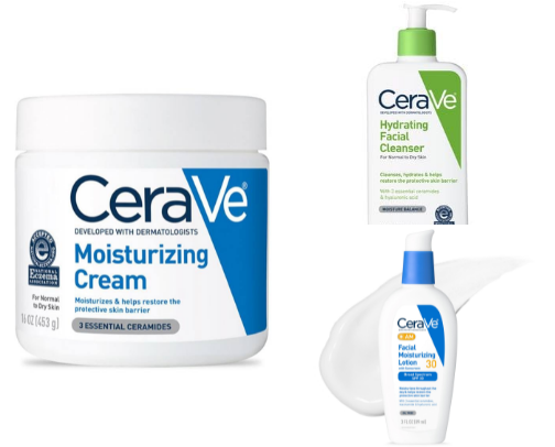 🧴 CeraVe Moisturizer & Facial Wash cover photo collage