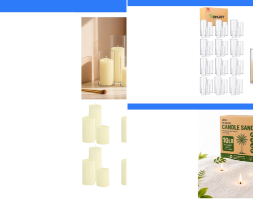Wedding Candles cover photo collage