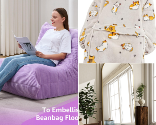 Homebody Finds ✨🏠 cover photo collage