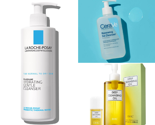 Simple Clean Skincare Routine cover photo collage