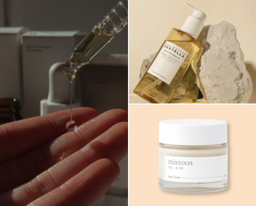 Skincare Routine For Acne/Damaged Skin Barrier✨ cover photo collage