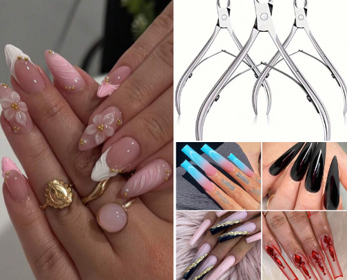 Nail hand foot care cover photo collage