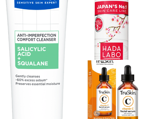 Skin care problematic skin cover photo collage