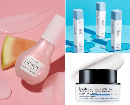 Dry skin care routine cover photo collage