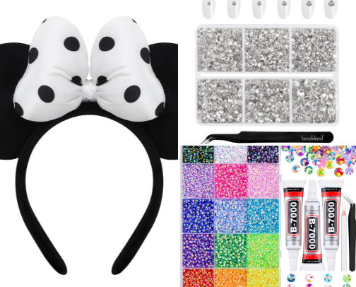 DIY Minnie Mouse Ears cover photo collage