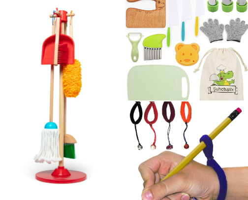 Building independence in young children cover photo collage