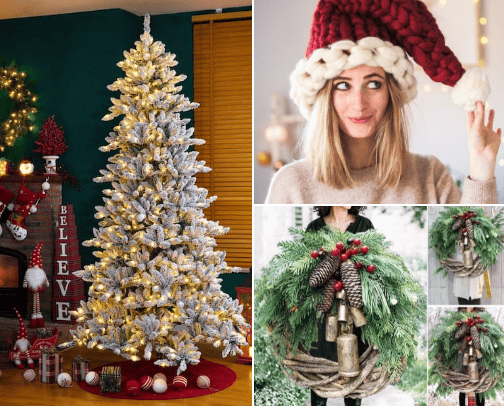 Christmas Props Entrepreneurs Needs to Enhance thier social media and office background! cover photo collage