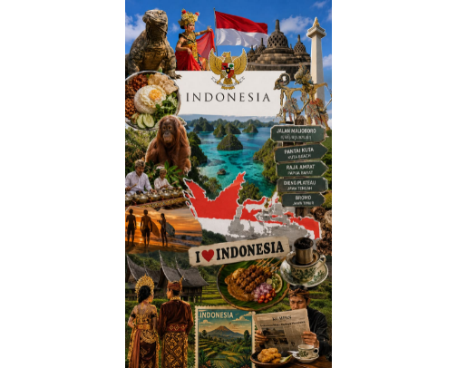 🇮🇩 Indonesia Travel Bucket List — Places, Food & Things to Buy cover photo collage