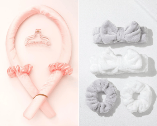 Hair accessories cover photo collage