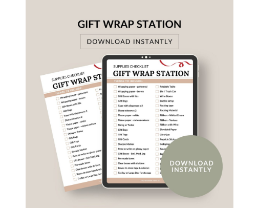 Gift Wrapping Station cover photo collage